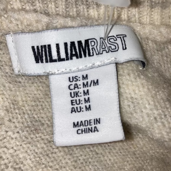 William Rast Medium Alpaca Blend V-Back Sweater - Picture 4 of 5